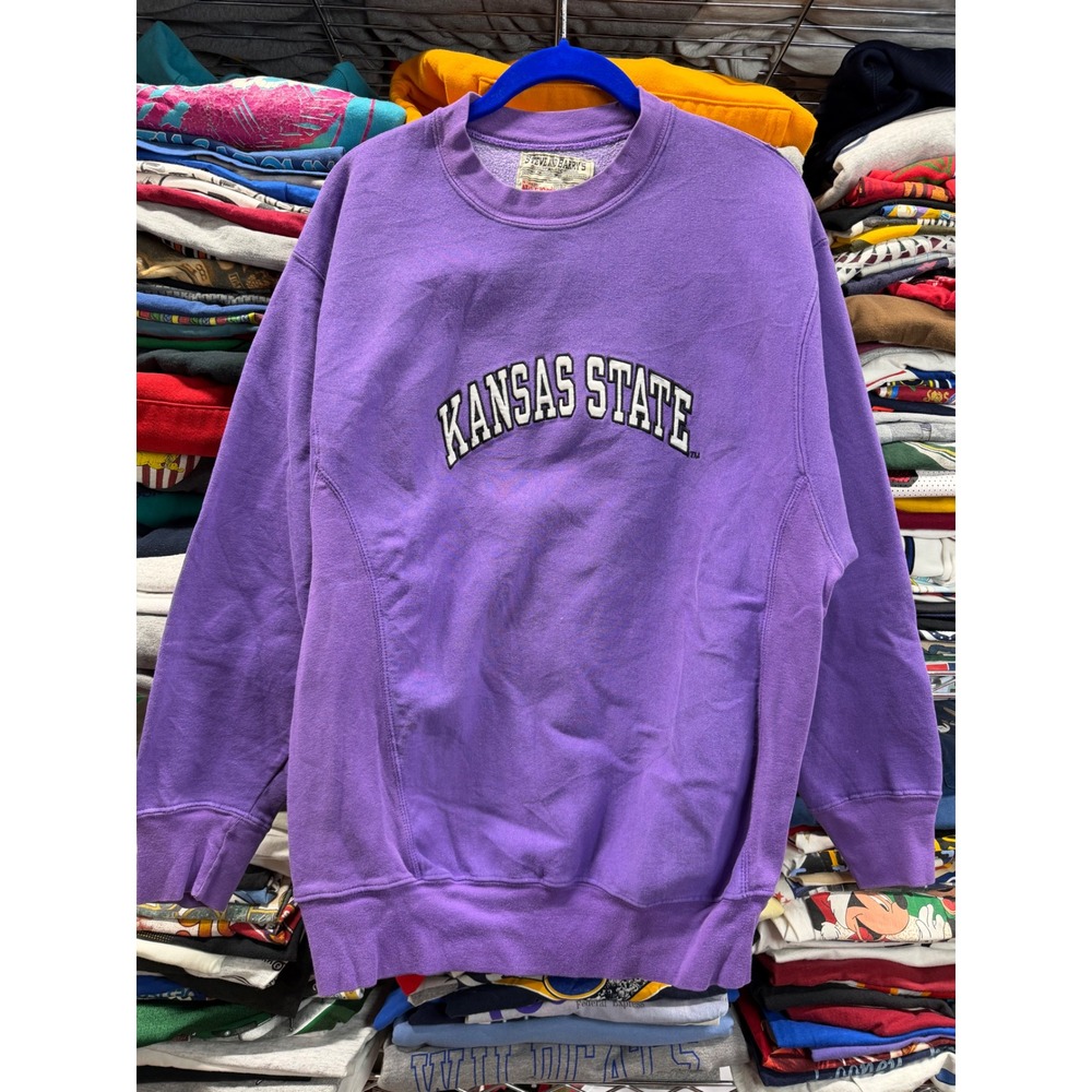 Vintage y2K Kansas State university KSU Steve‎ & Barry's sweatshirt Crewneck